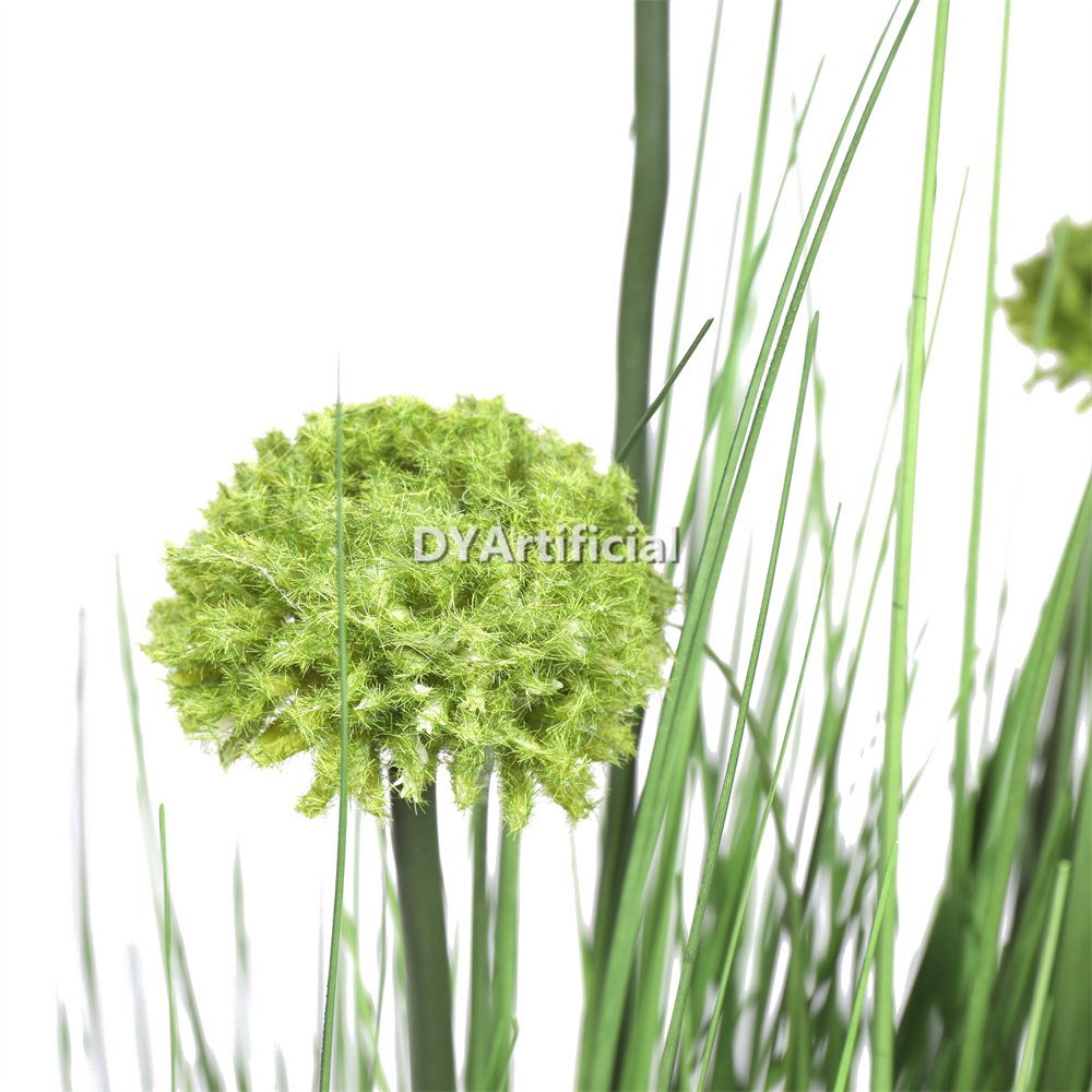 tcj 15 90cm height artificial grass plants with green flowers 1