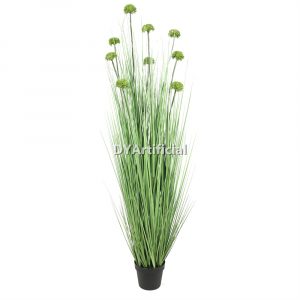 tcj 17 150cm height artificial grass plants with green flowers