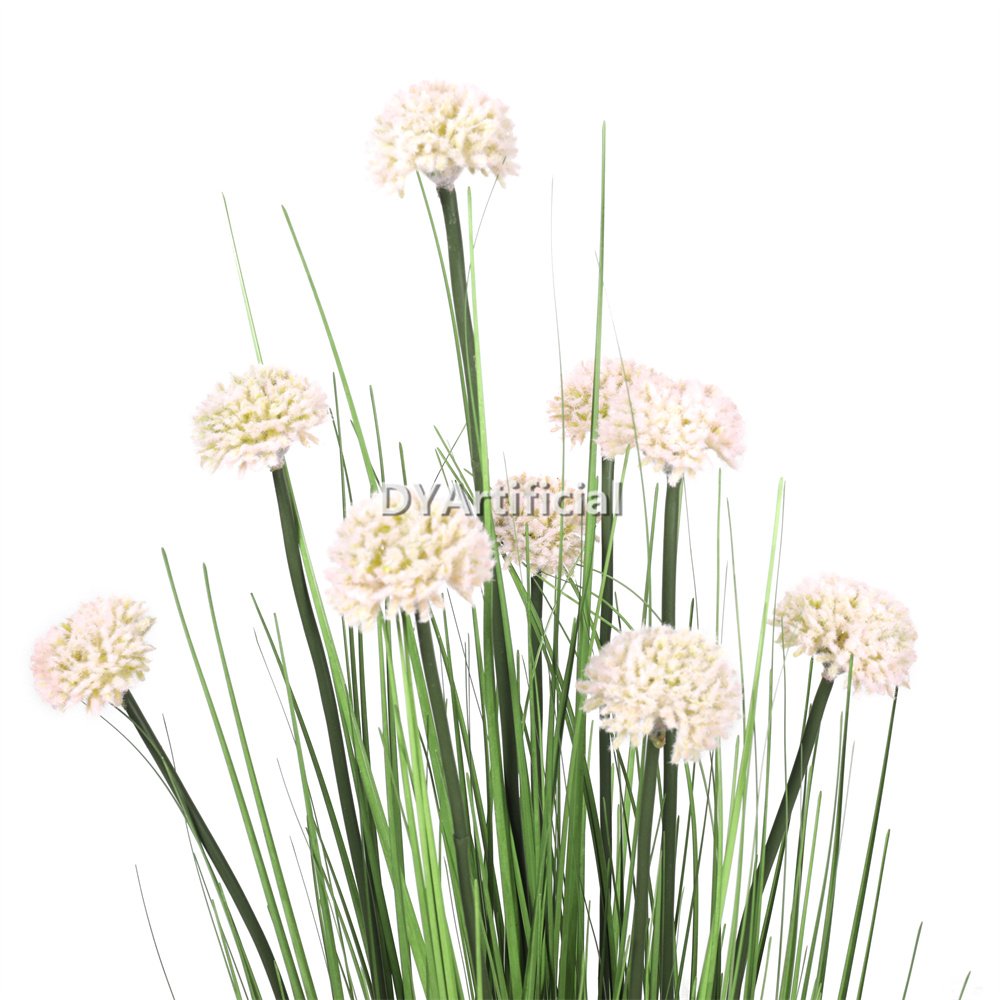tcj 19 120cm height artificial grass plants with pink white flowers 1
