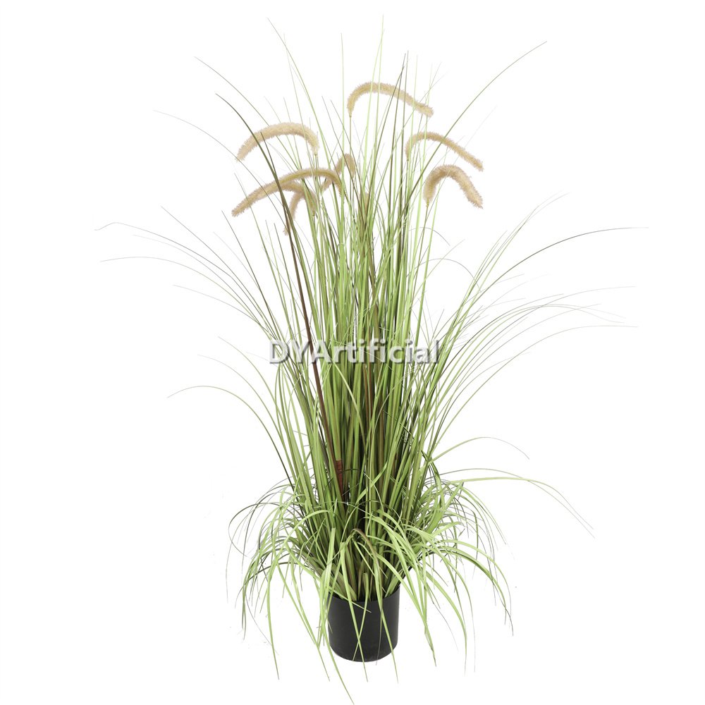 tcj 34 artificial pennisetum grass 120cm height light grey