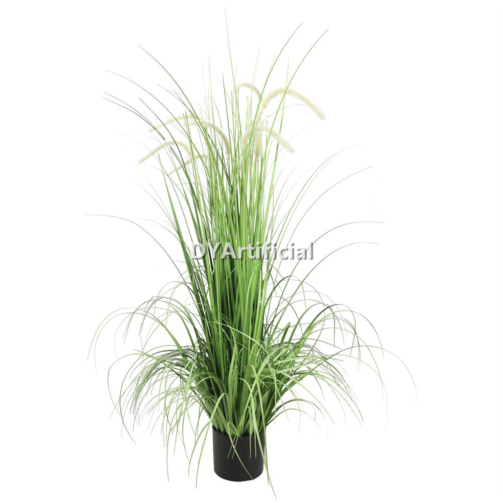 tcj 53 artificial foxtail grass plants green 125cm