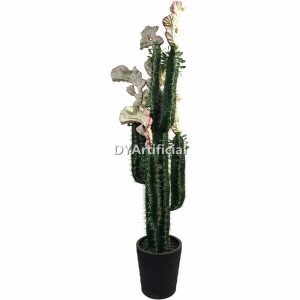 tco a 26 163cm artificial cactus plants with white pink flowers