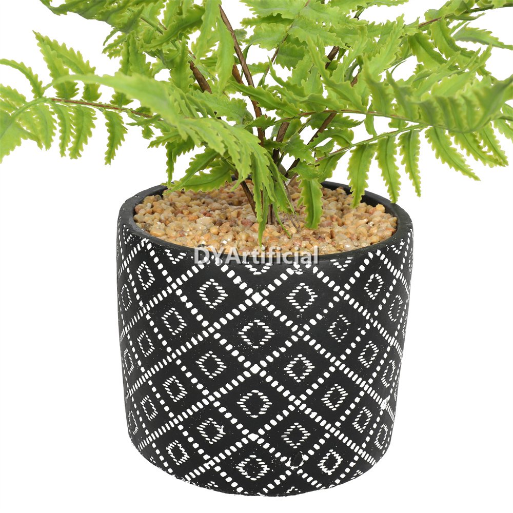 tcs 15 36cm artificial fern plants with nice cement pot 1
