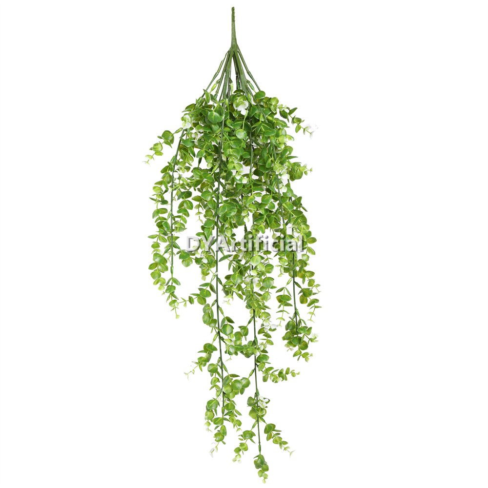 dlvb 32 76cm fresh green artificial money leaf hanging bushes 1