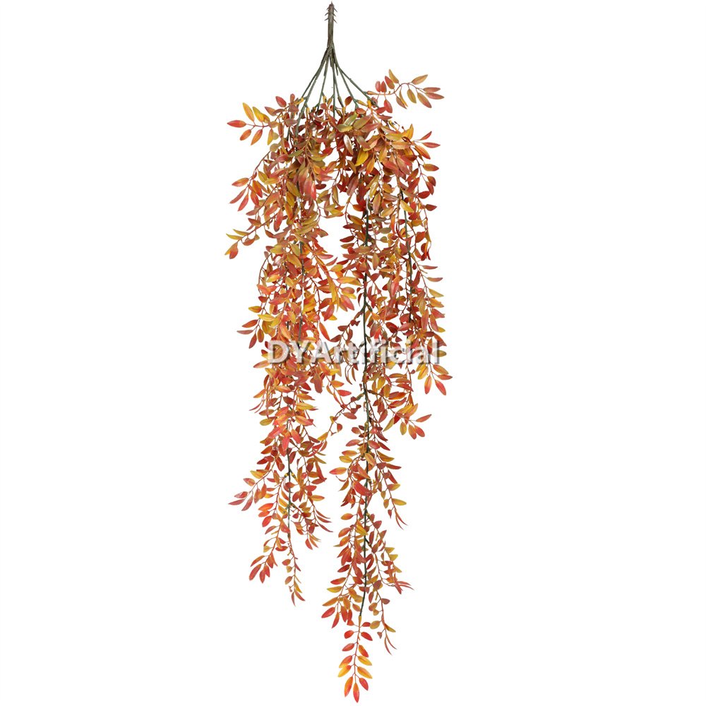 dlvb 58 orange color long stem leaf hanging foliage 84cm 1
