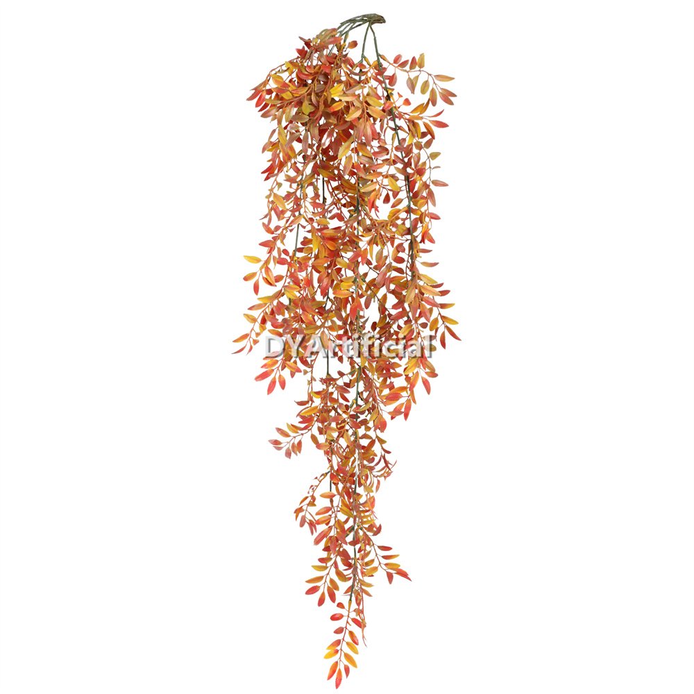 dlvb 58 orange color long stem leaf hanging foliage 84cm 2