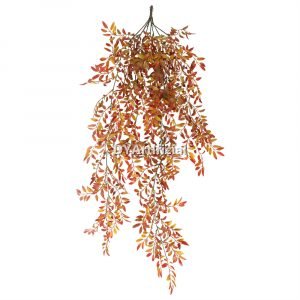 dlvb 58 orange color long stem leaf hanging foliage 84cm