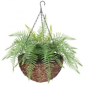 dyfh 22new fern hanging summer 48cm diameter fresh green outdoor uv protected