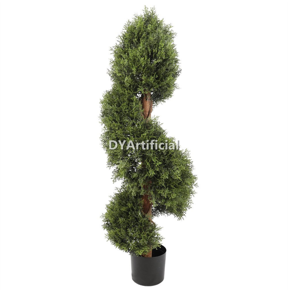 tkc 198 2 120cm height artificial cypress spiral tree