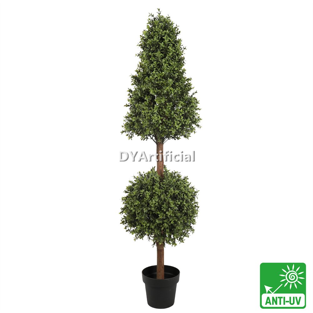 tkcz 17 3 artificial buxus ball and tower topiary 150cm