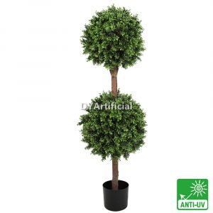 tkcz 18 2 artificial spring buxus double topiary 120cm