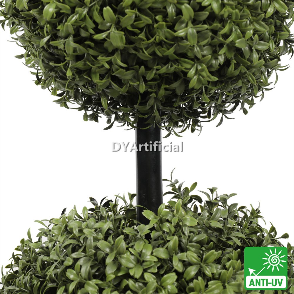 tkcz 21 1 90cm height artificial buxus double ball tree with steel pipe 2