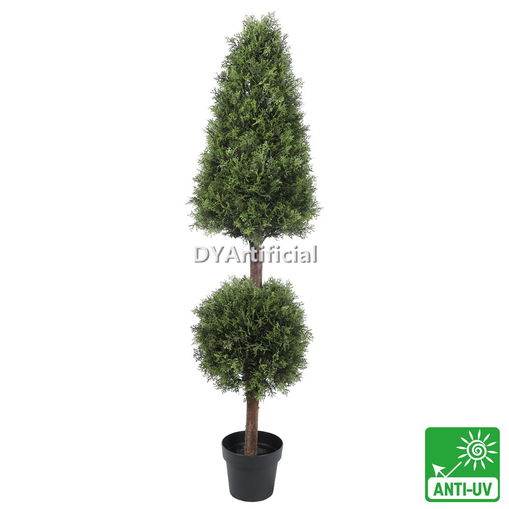 Artificial Cypress Ball and Tower Topiary 150CM