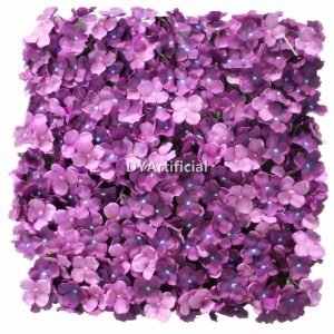 fxq 16 44x44cm artificial hydrangea flower wall panel dark purple
