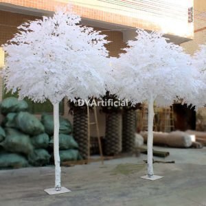 white artificial ficus tree customized