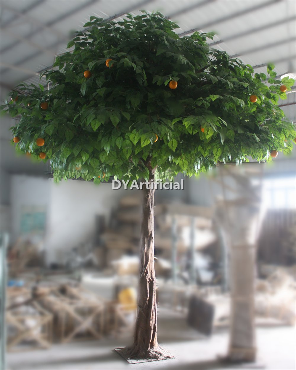 450cm height artificial green lemon tree