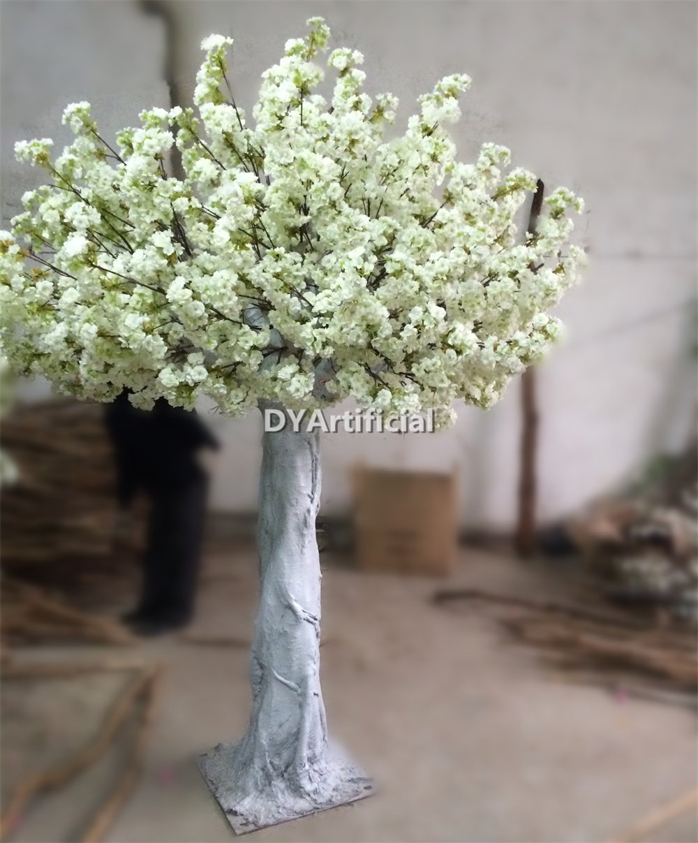 250cm height artificial cherry blossom tree white trunk