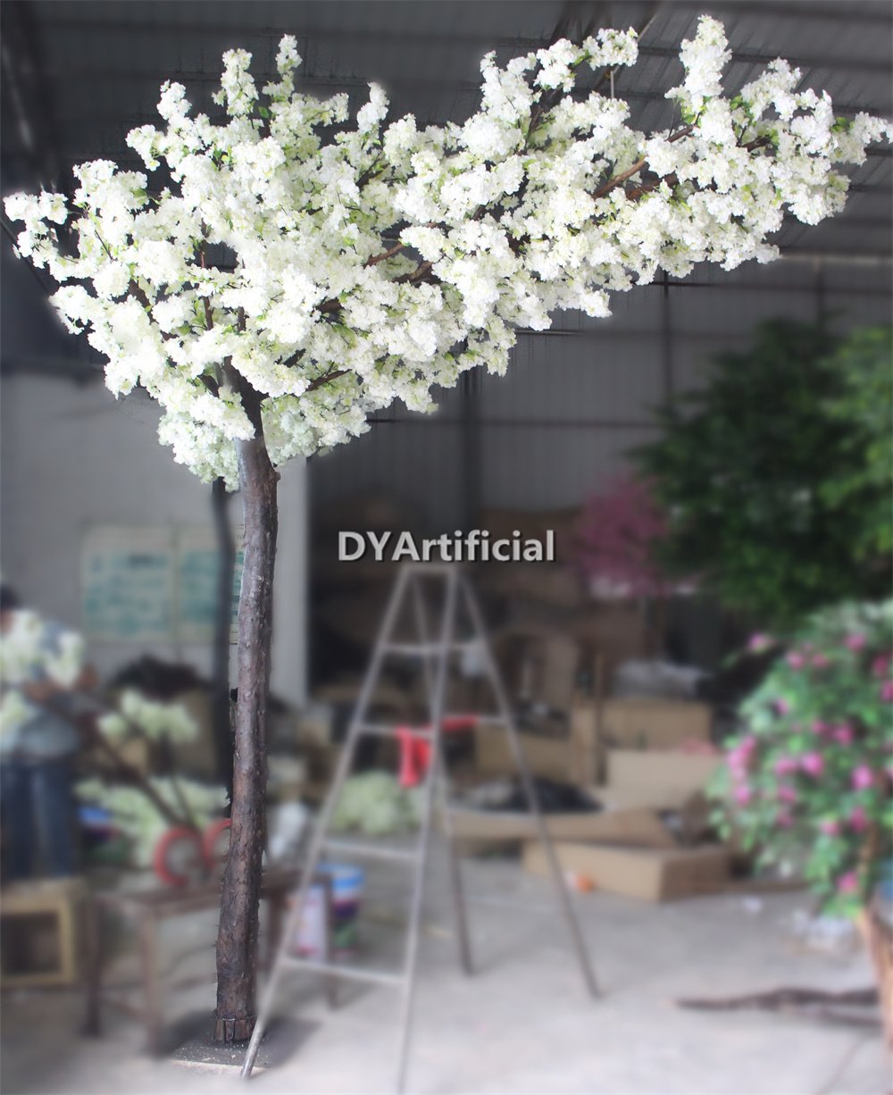 tbb 31 350cm oneside artificial cherry blossom tree white color