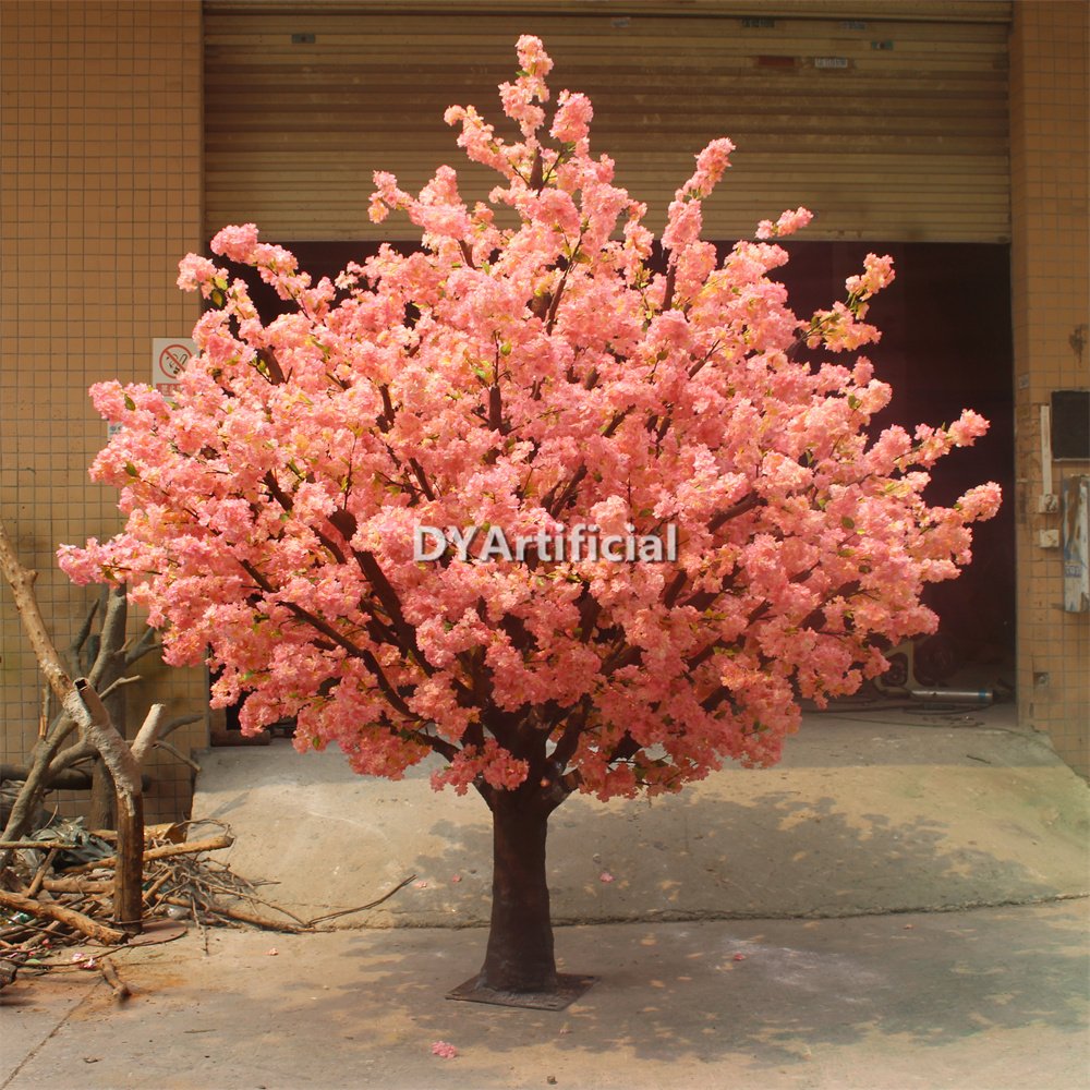 tbc 39 250cm short trunk artificial cherry blossom tree in pink 1