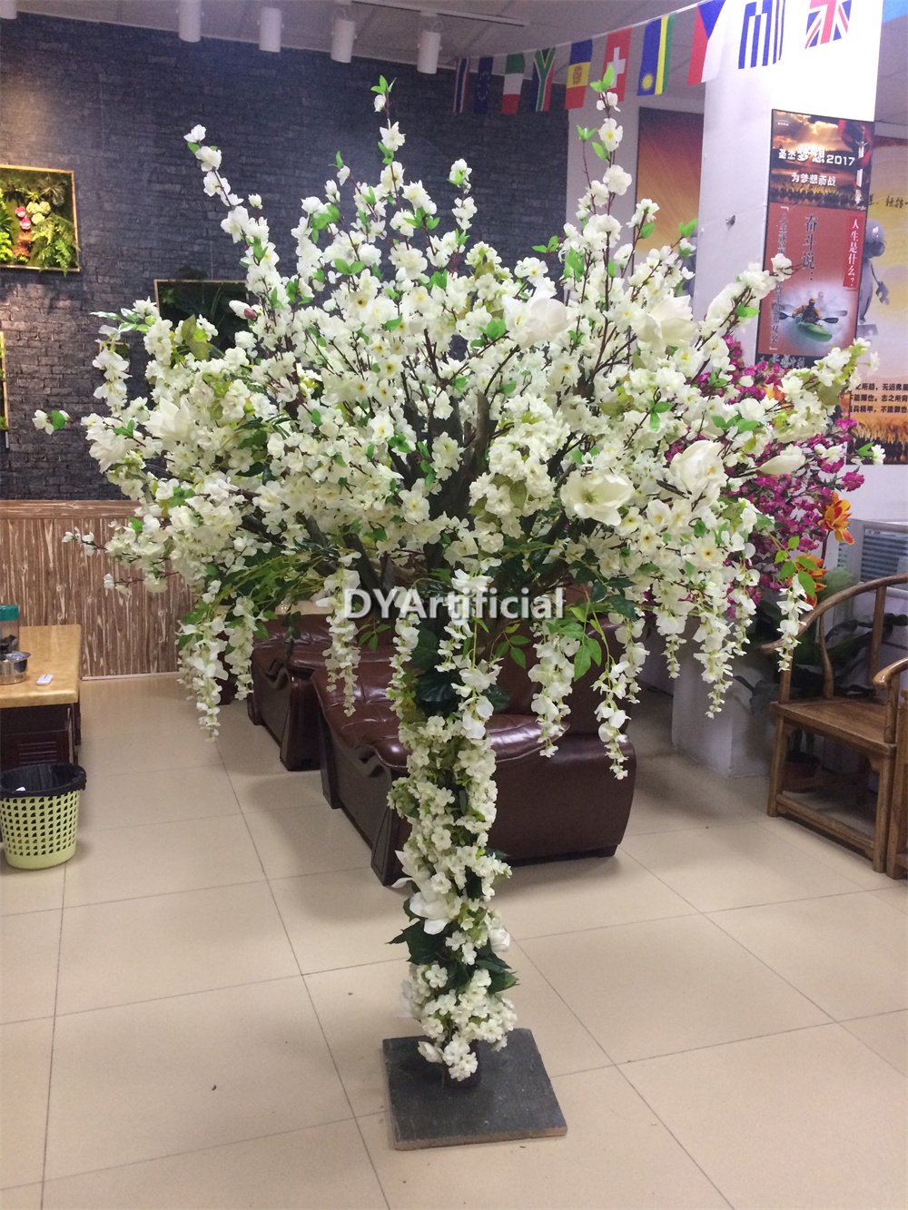 tbdb 01 150cm bushly artificial wisteria wedding centerpieces tree