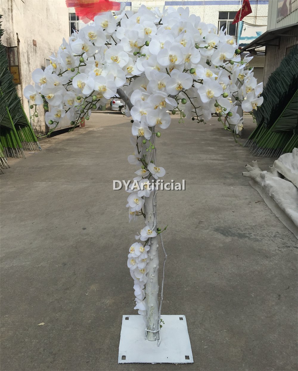 tbdb 11 180cm white artificial orchids tree for wedding centerpieces 1