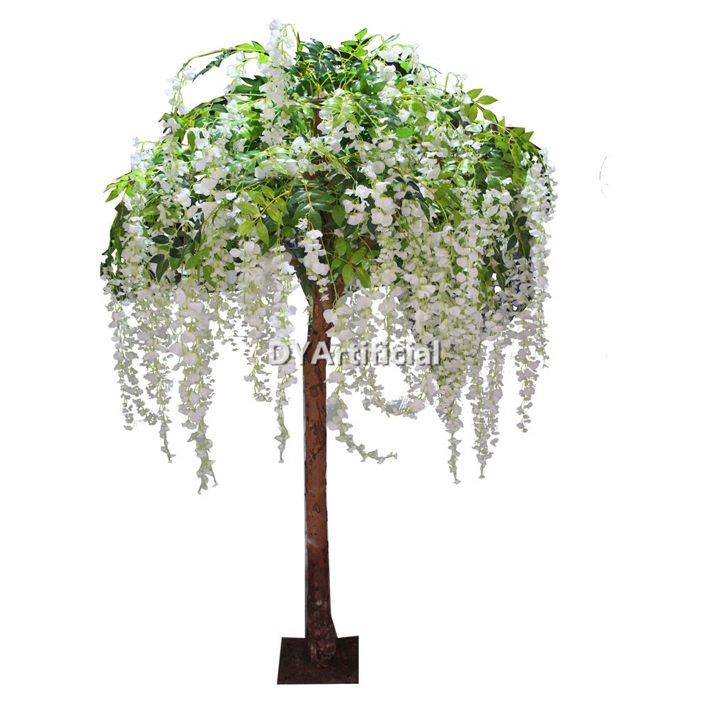 tbgb 16 180cm wooden trunk artificial wisteria tree white