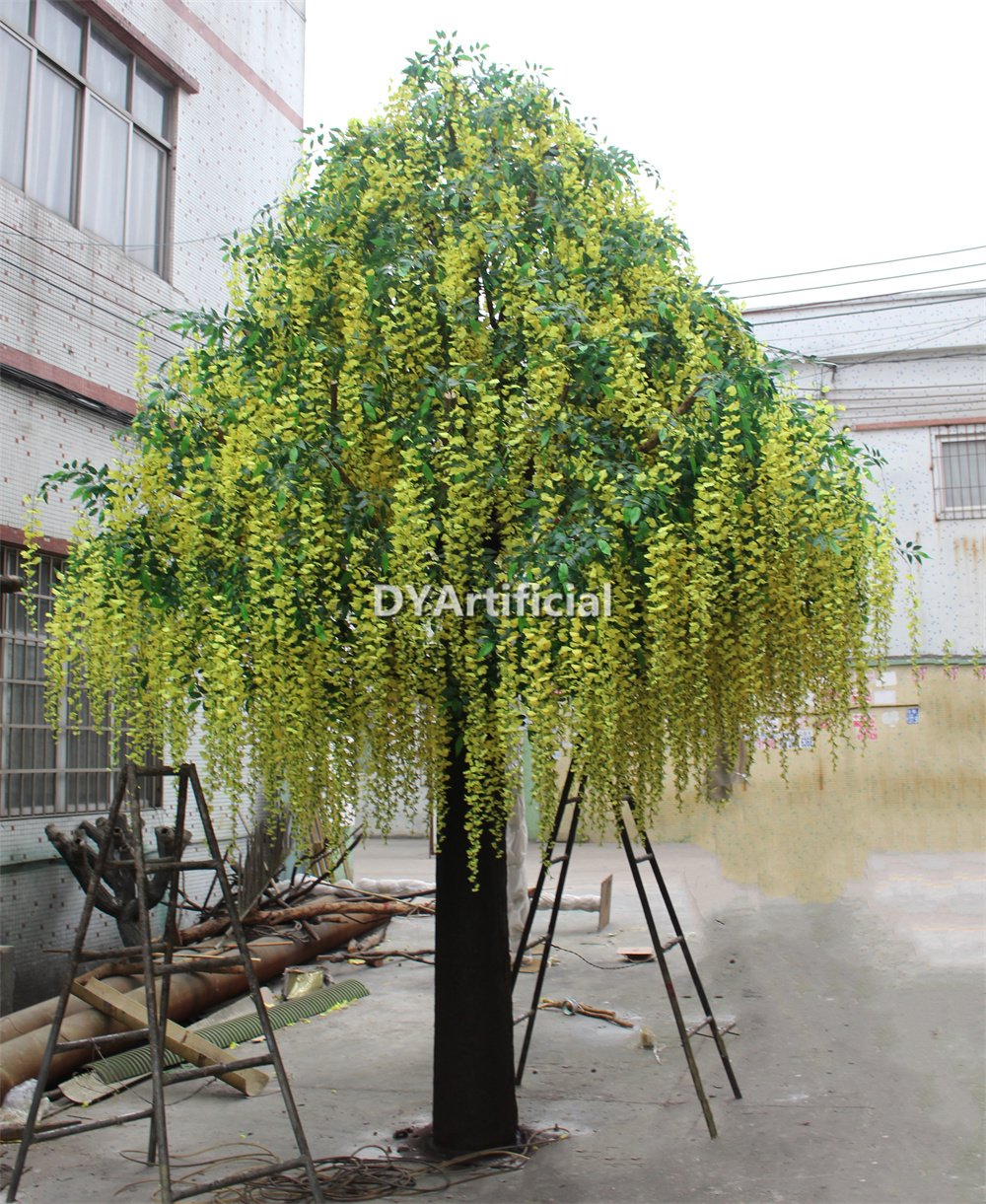 tbgh 02 400cm height huge artificial wisteria tree yellow