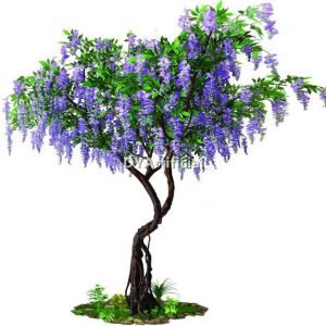 tbgz 01 350cm height artificial wisteria tree blue