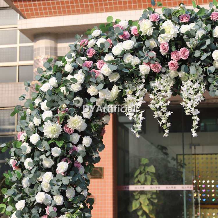 tbi 11 customized artificial greeenry and flowers arch 2