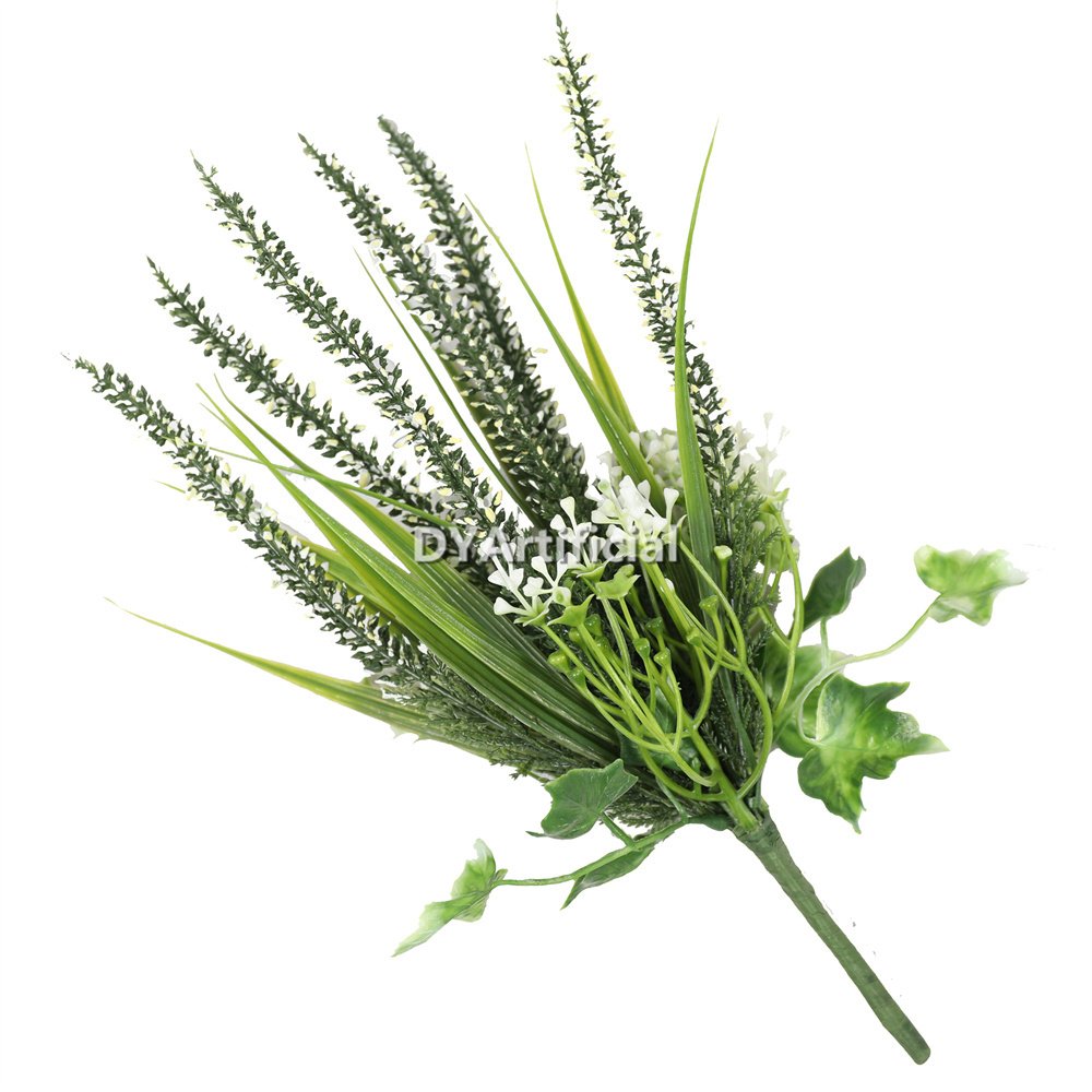 dlvs 351 30cm premium big artificial lavender foliages white green 2