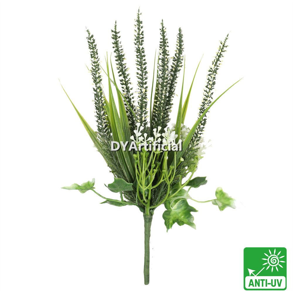 dlvs 351 30cm premium big artificial lavender foliages white green