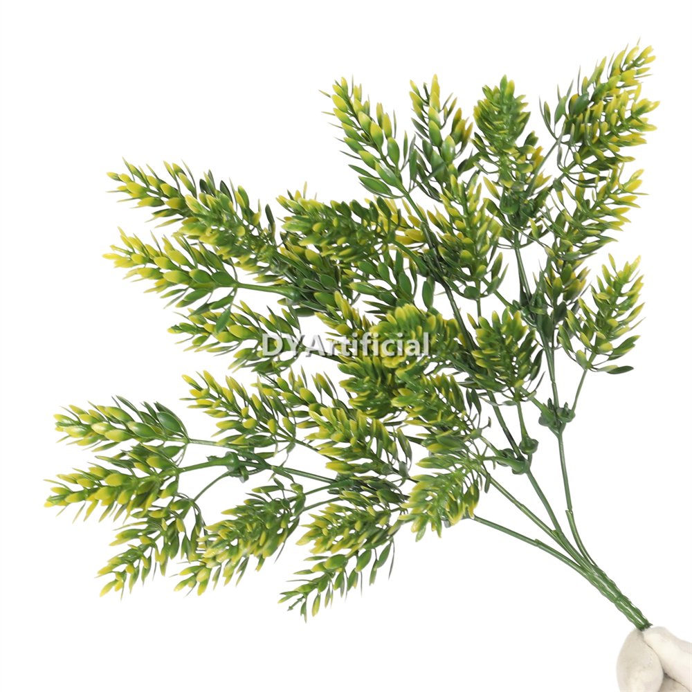 dlvs 379 yellow green pine foliages 31cm length outdoor uv 4
