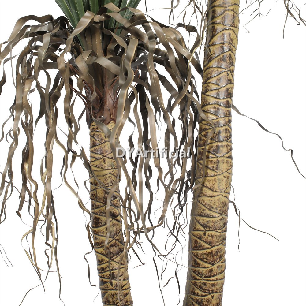 tck 95 artificial yucca plants tree double trunk green 180cm indoor outdoor 3