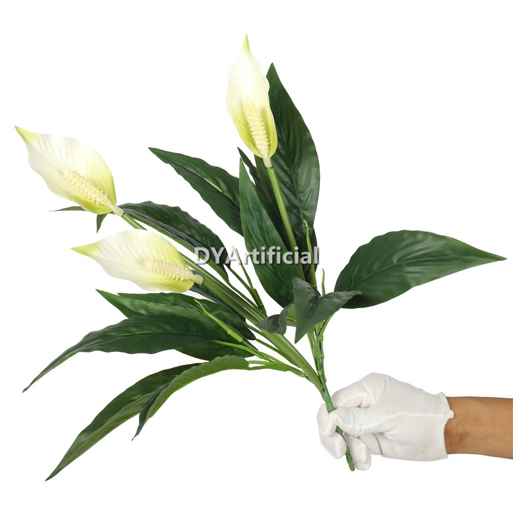 dlva 97 artificial spathiphyllum patinii 47cm white 1