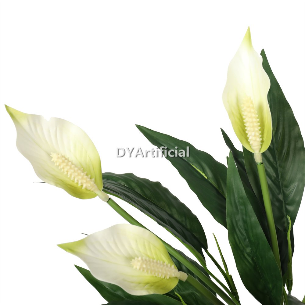 dlva 97 artificial spathiphyllum patinii 47cm white 2