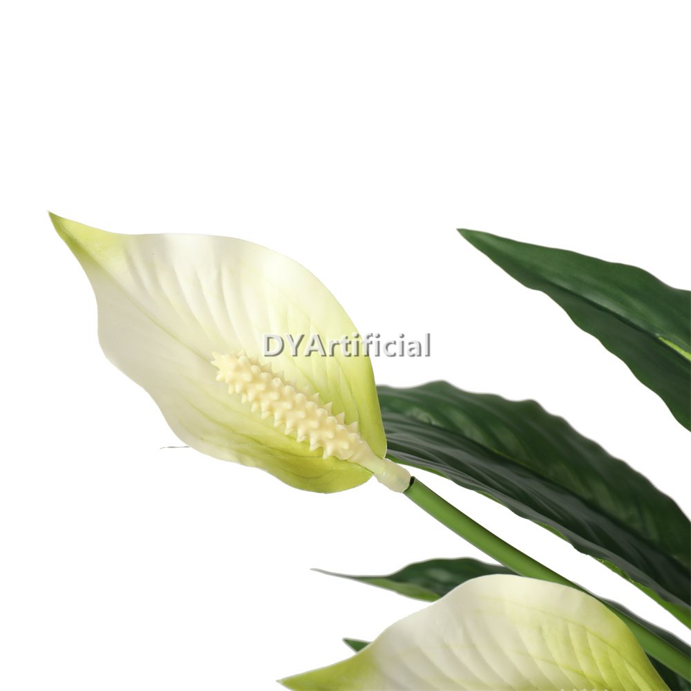 dlva 97 artificial spathiphyllum patinii 47cm white 3