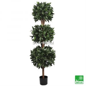 tkcb 37 150cm height artificial bay laurel triple ball tree outdoor b