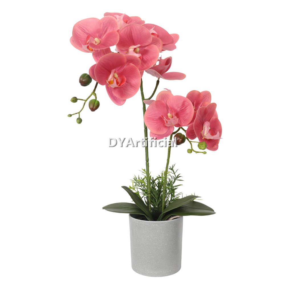 tcm 43p nice potted artificial orchids bonsai 50cm pink 3