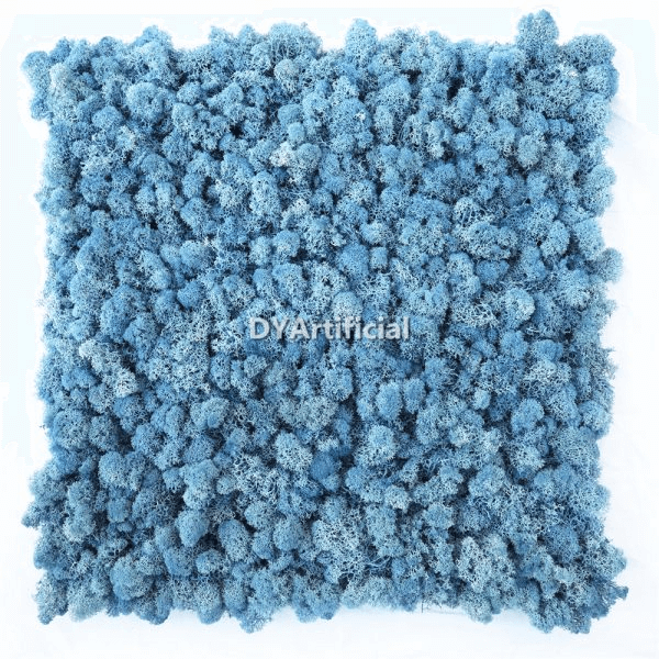 blue fake moss mat
