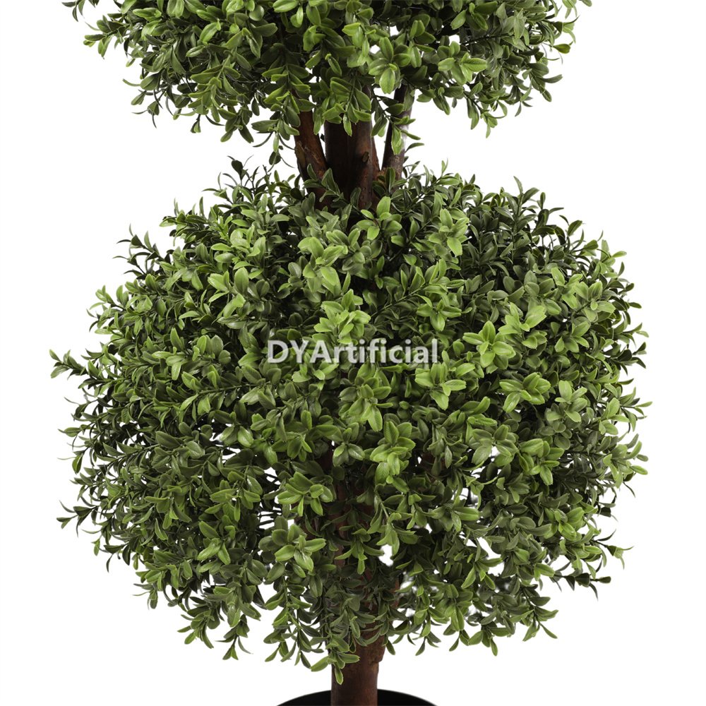 tkcz 10 1 90cm height artificial buxus double ball tree outdoor uv protected 5