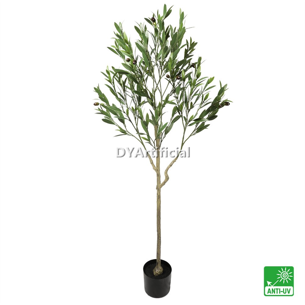 tkco 41 150cm outdoor uv protection artificial olive tree 190 leaves