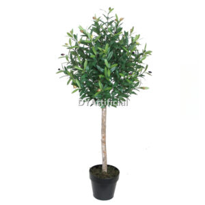 120CM Wood Trunk Olive Tree Green Leaves with Pot