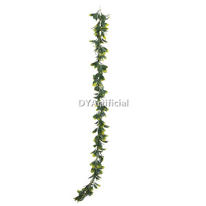 Yellow Green Laurel Bay Leaf Hanging Foliages 160CM Outdoor