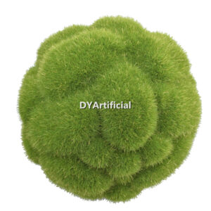 Artificial Moss Ball Yellow Green 10CM Diameter Indoor