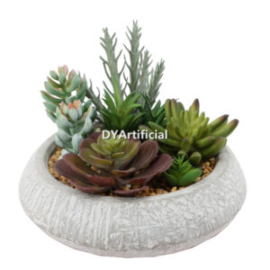 Artificial Succulent Plants In Pots 16.7CM