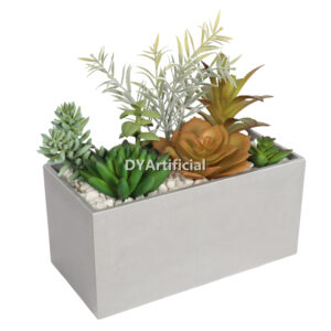 Artificial Succulent Plants In Square Pots 20CM