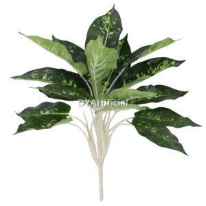 Artificial Calathea Bush 65CM Length Dark Green Color Indoor