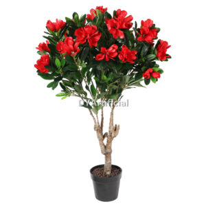 Artificial Rhododendron Tree Red 120CM