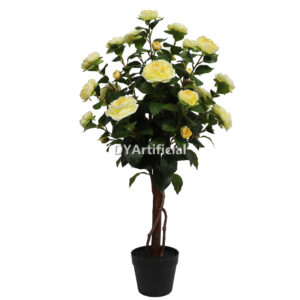 90CM Artificial Camellia Tree Yellow