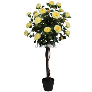 120CM Artificial Camellia Tree Yellow